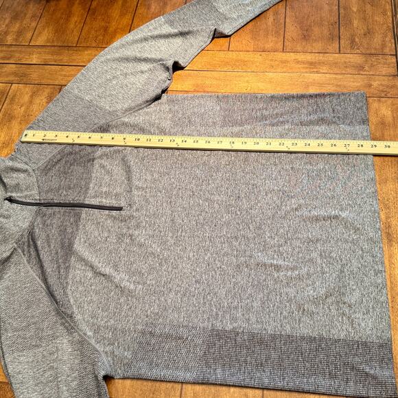 All In Motion Athletic Shirt 1/4 Zip Pullover Mens XXL Gray 2-Tone A-0077 Sporty - Picture 9 of 10